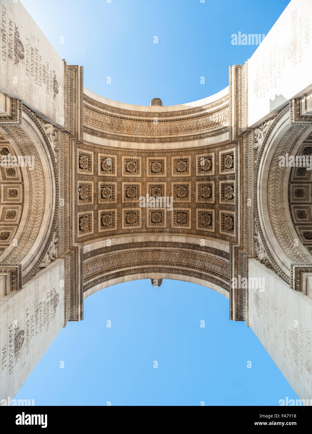 Francia, Parigi, Arc de Triomphe de l'etoile Foto Stock