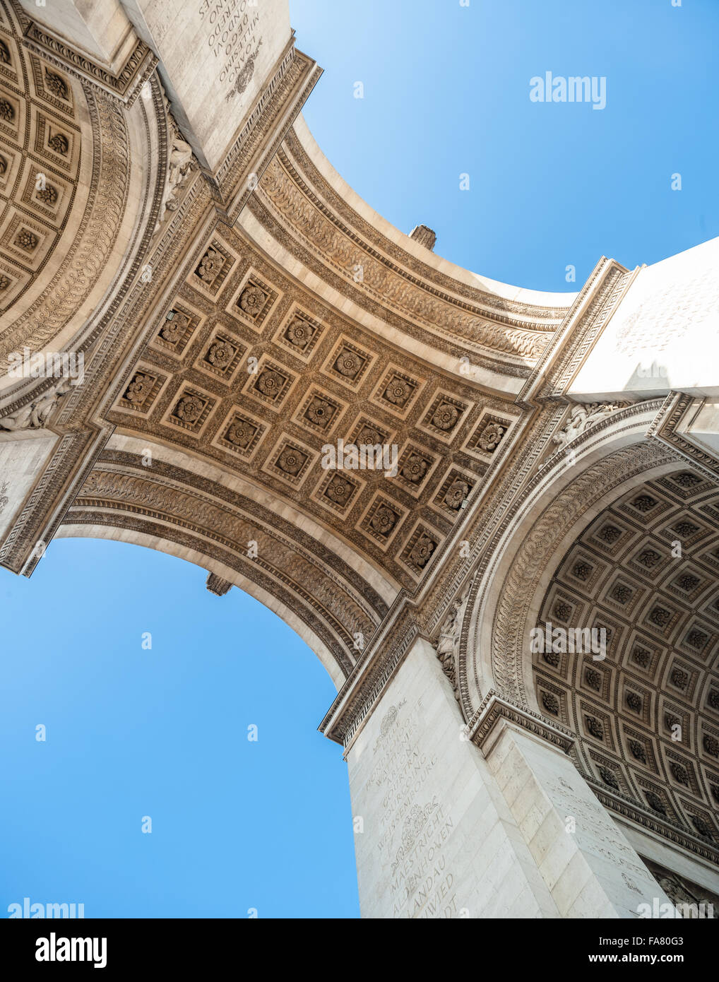 Francia, Parigi, Arc de Triomphe de l'etoile Foto Stock