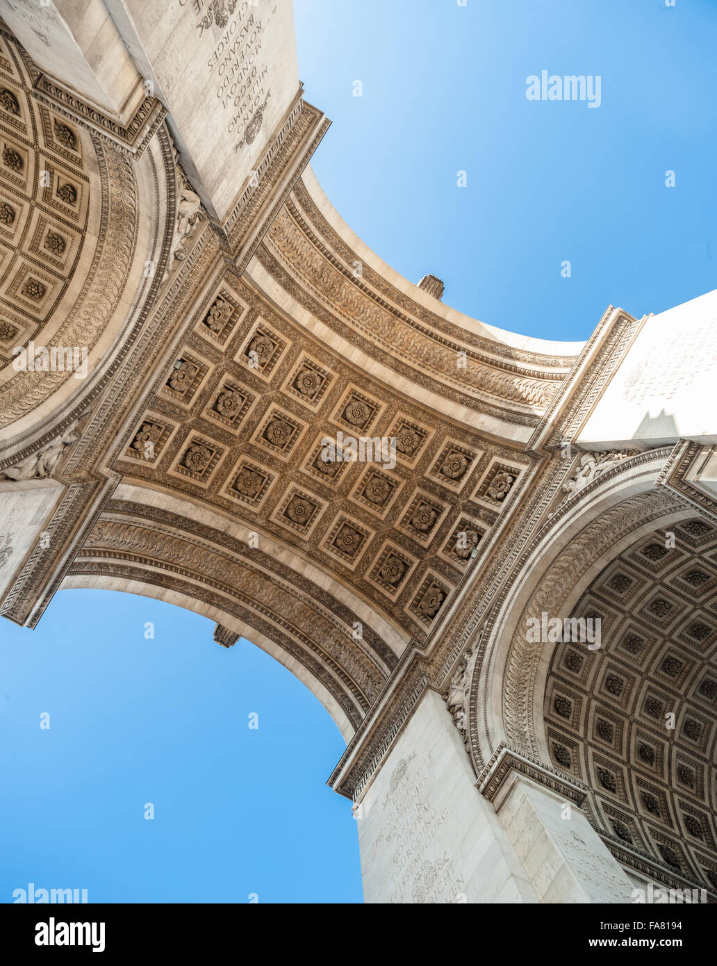 Francia, Parigi, Arc de Triomphe de l'etoile Foto Stock