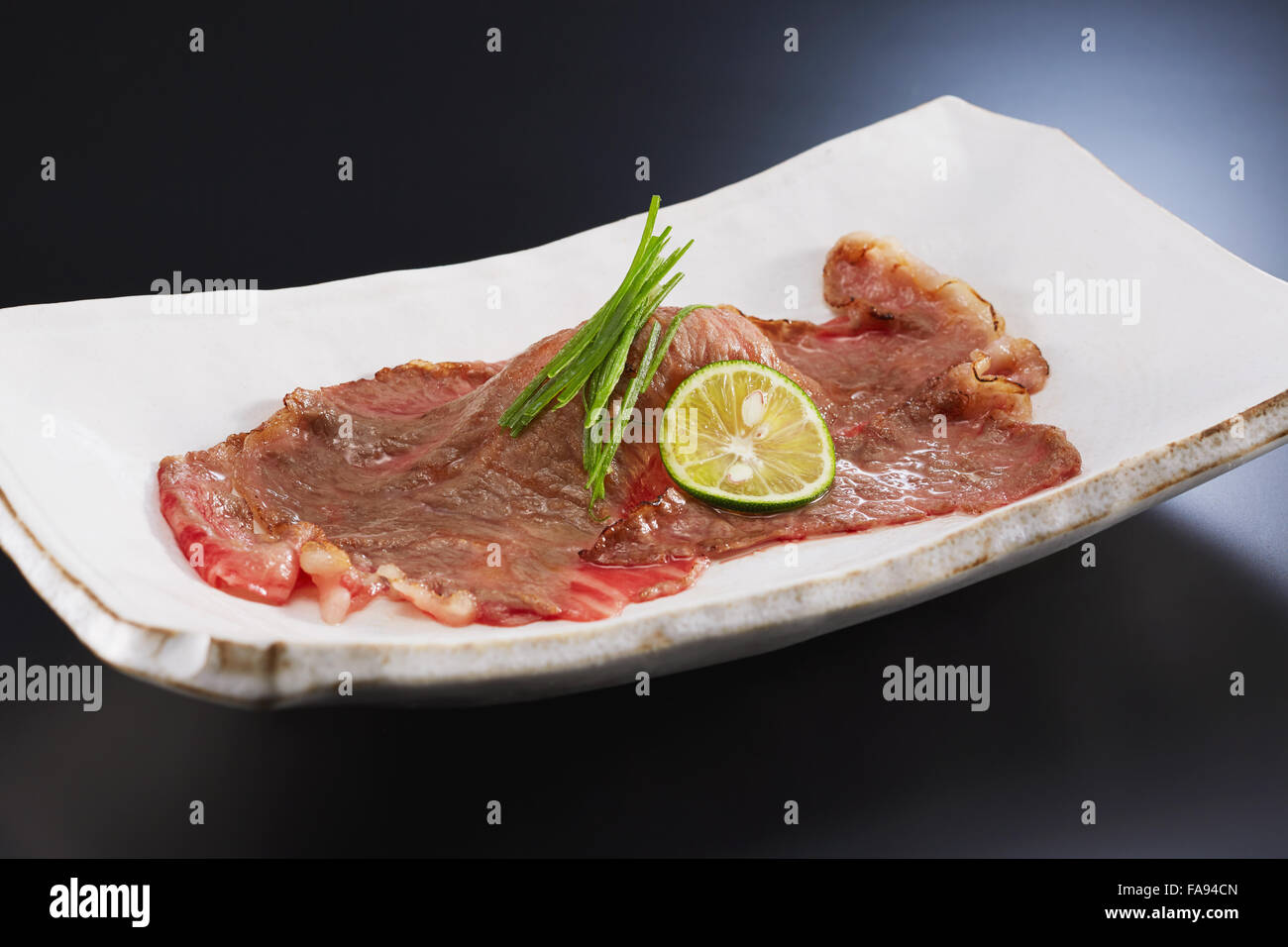 Giapponese di stile arrosto di manzo Foto Stock