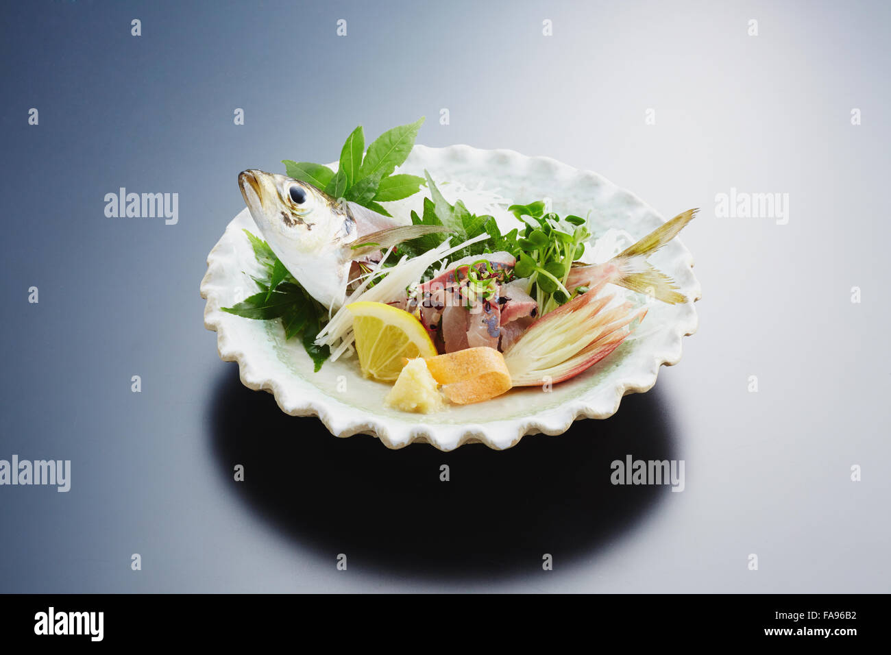 Giapponese di stile sashimi Foto Stock