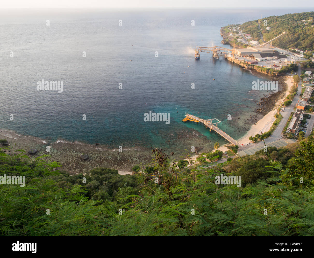 Flying Fish Cove, Isola di Natale, Australia Foto Stock