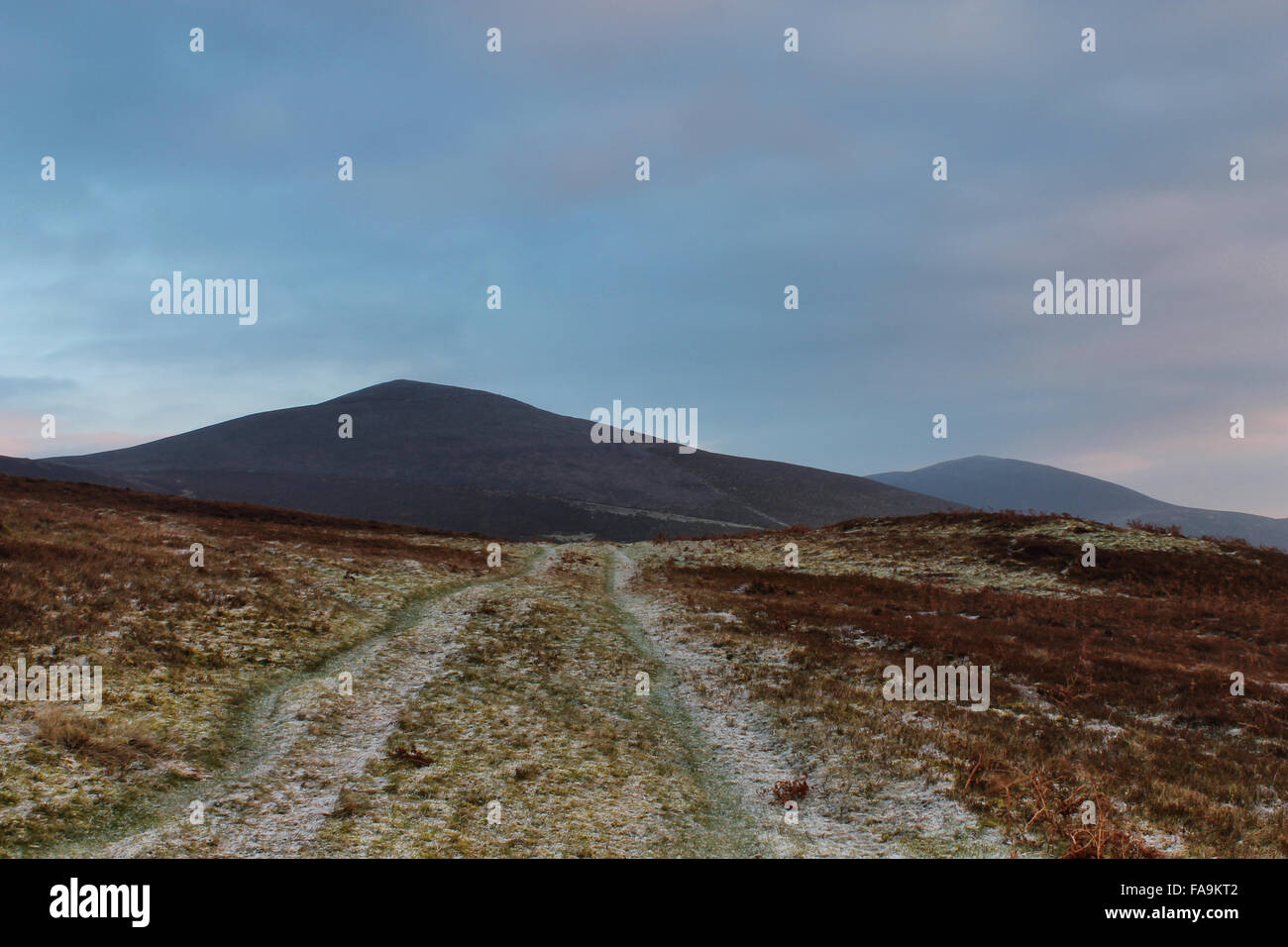 Lantysilio montagna su un inverni mattina Foto Stock
