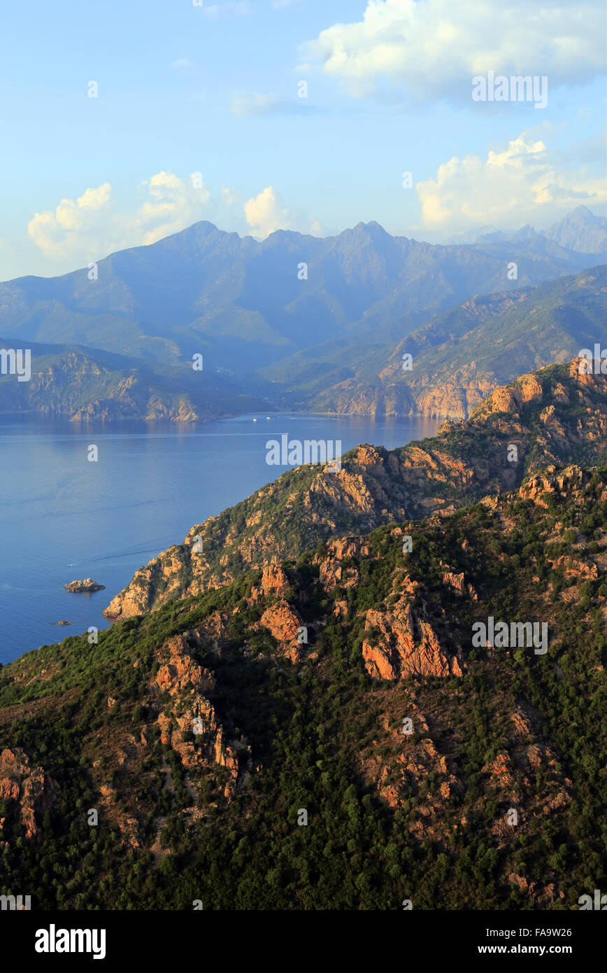 Le Calanche di Piana in Corsica, Francia Foto Stock