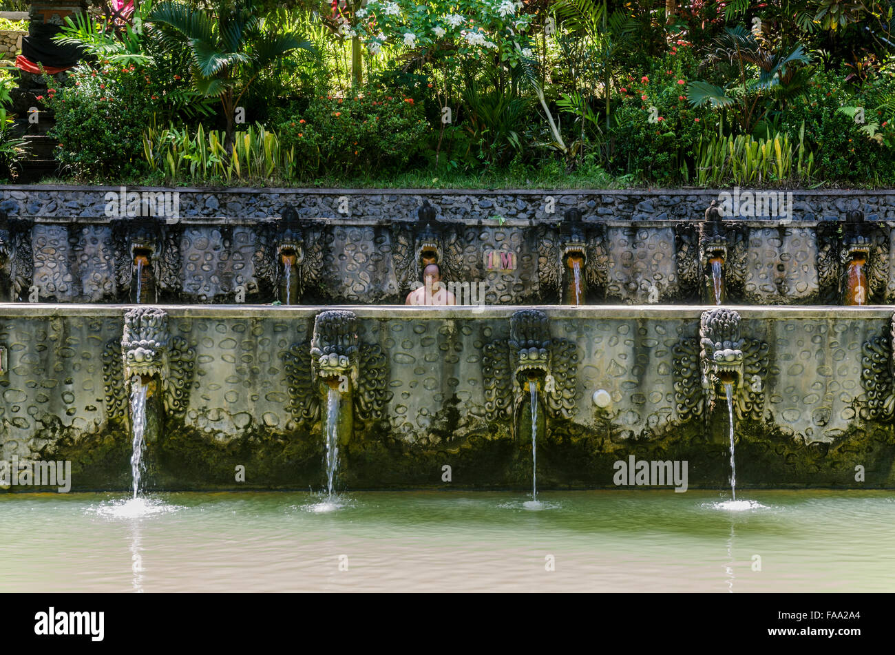 Banjar hot springs Foto Stock