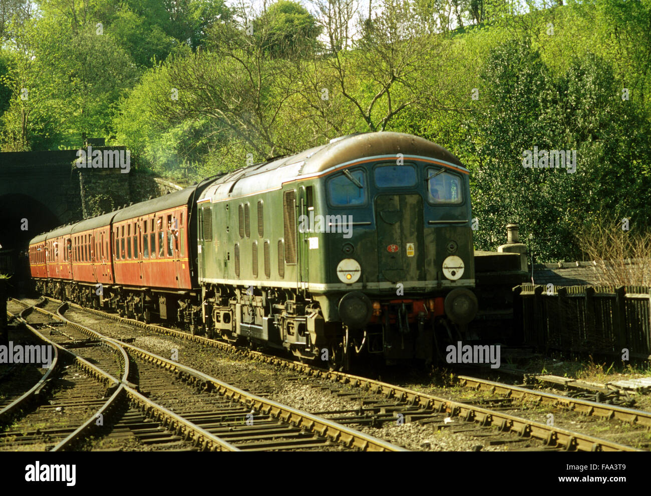 Classe 24 Il Diesel a Grosmont, North Yorkshire Moors railway Foto Stock