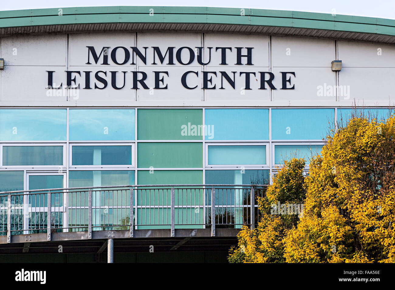 Monmouth Leisure Centre segno, Stoke on Trent, Regno Unito Foto Stock