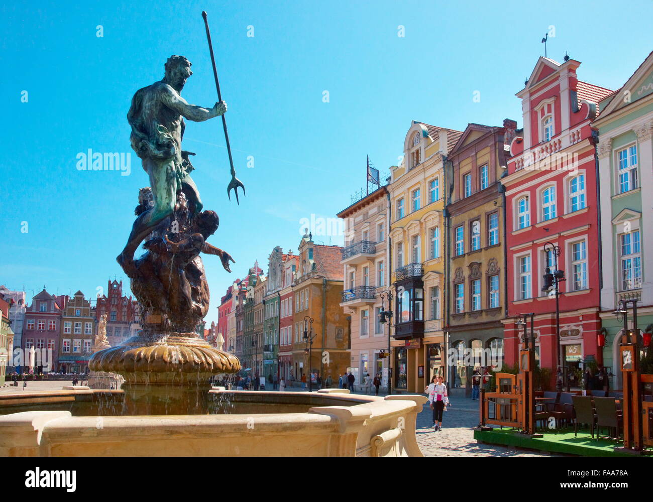 La Piazza Vecchia a Poznan Foto Stock