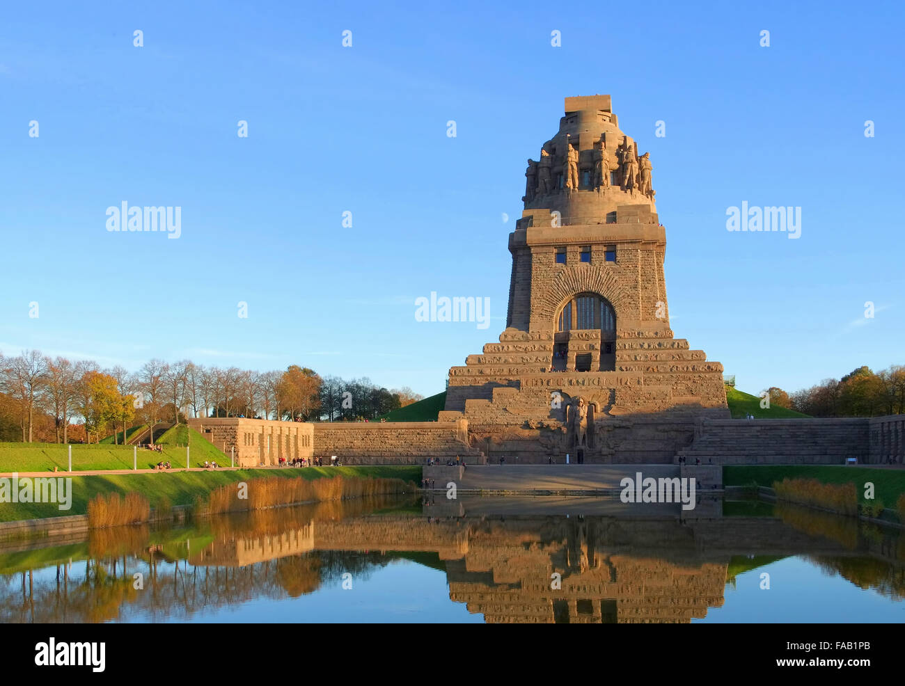 Leipzig Voelkerschlachtdenkmal - Leipzig Monumento alla Battaglia delle Nazioni 01 Foto Stock