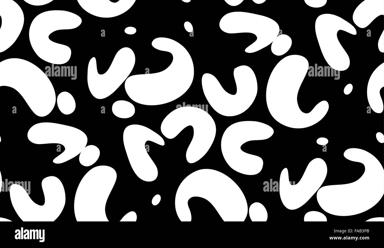 Modello senza giunture di astratto bianco fortune cookie forme Illustrazione Vettoriale