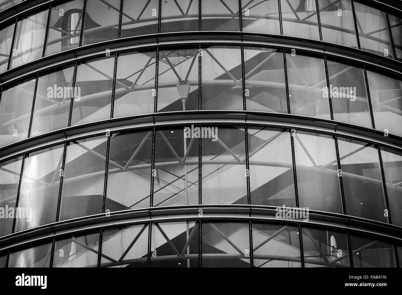 Urban abstract di ufficio finestre Foto Stock