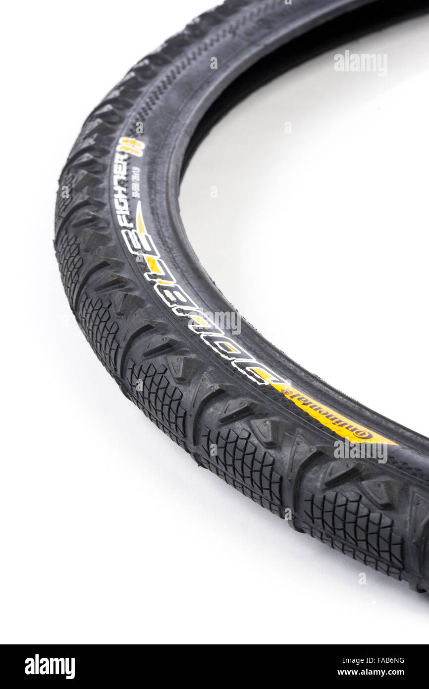Gomma pneumatico per bicicletta / pneumatico Foto Stock