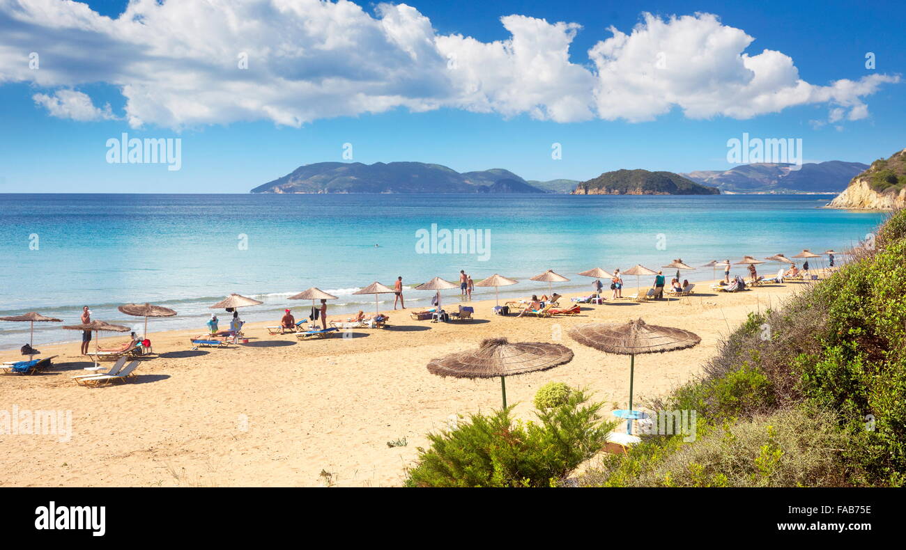 Grecia - isola di Zante, Mar Ionio, Gerakas Beach Foto Stock