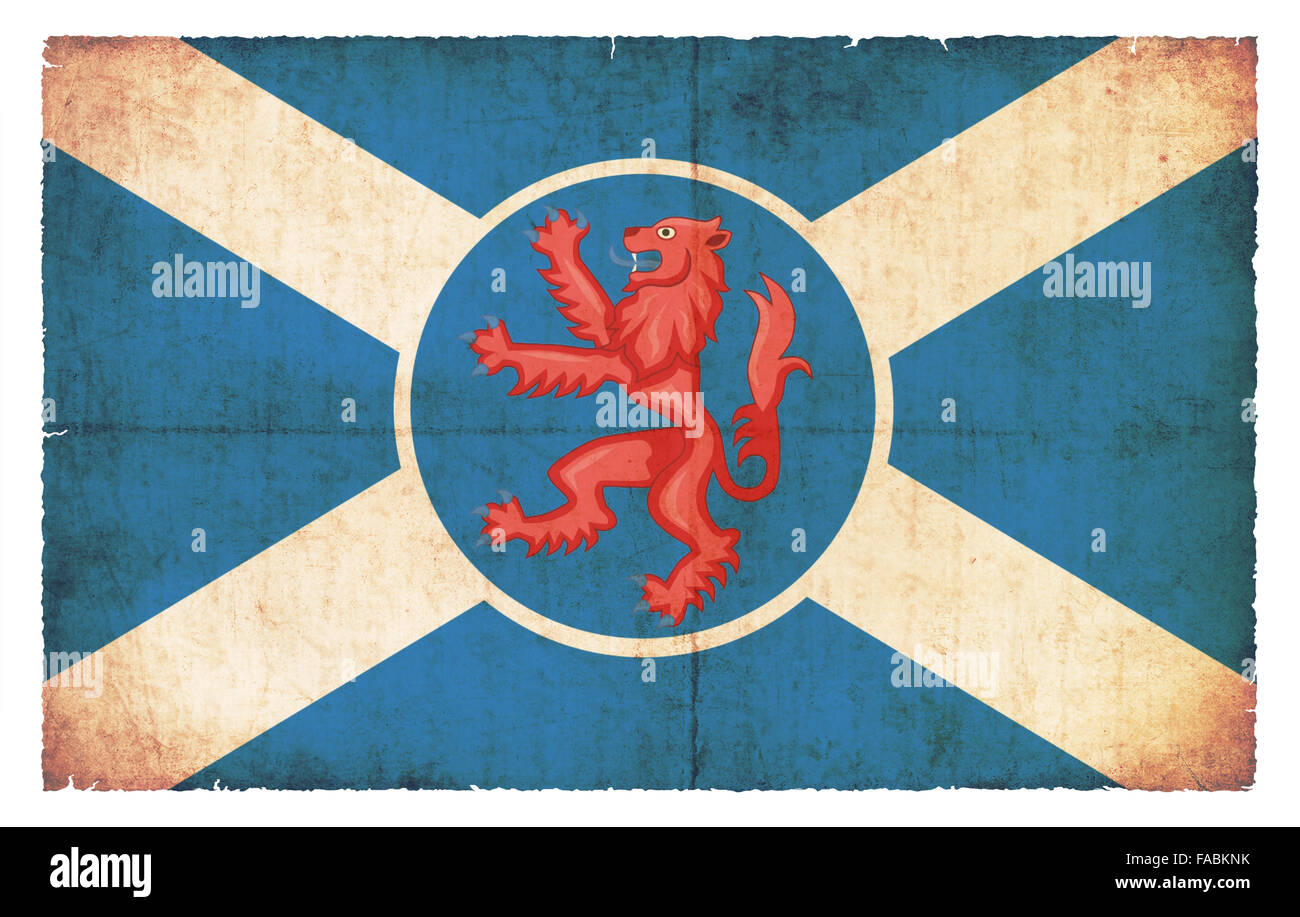 Bandiera dell'isola scozzese Isola di Skye creato in stile grunge Foto Stock