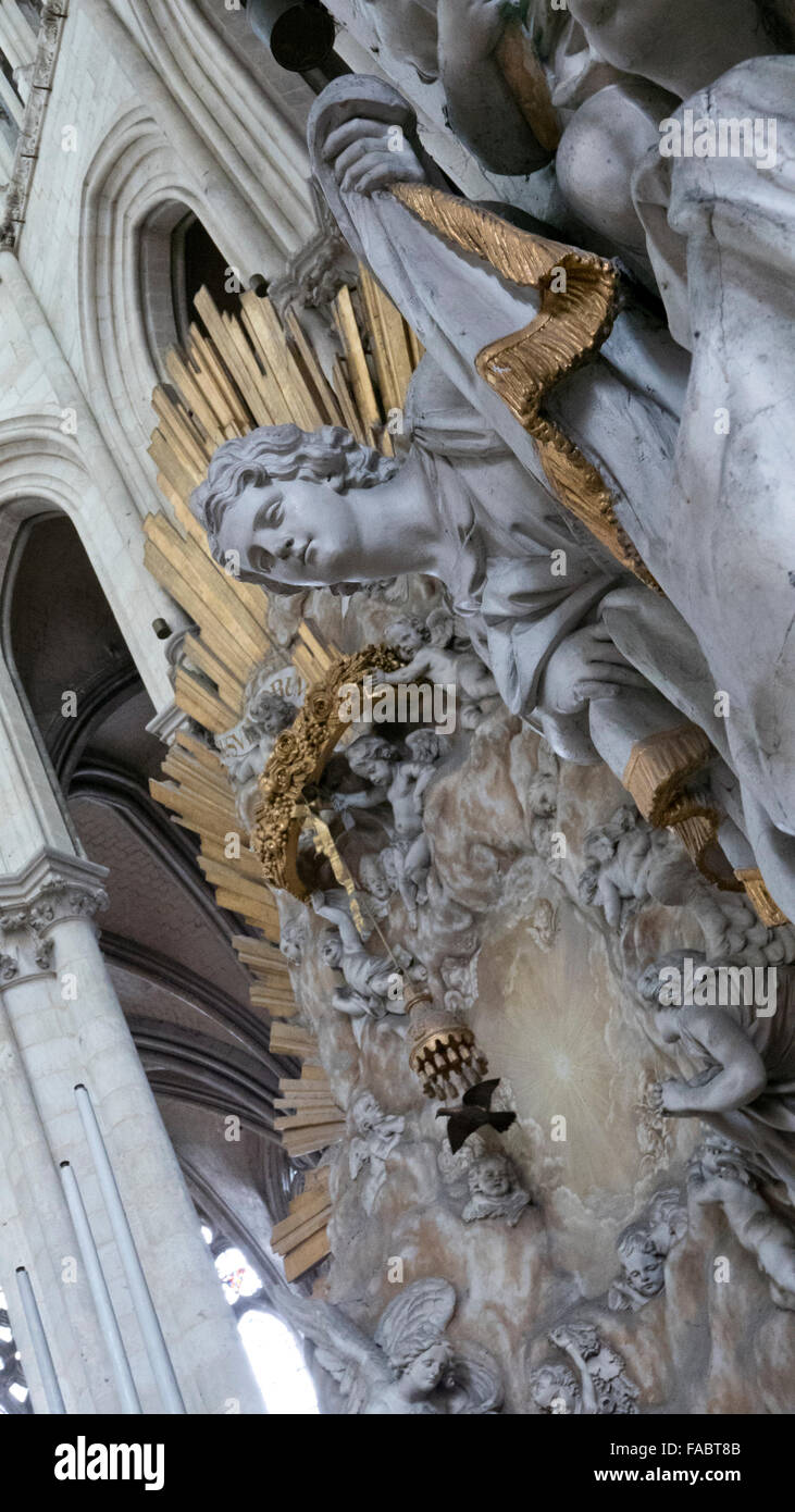 Cattedrale di Amiens, Picardia, Francia Foto Stock