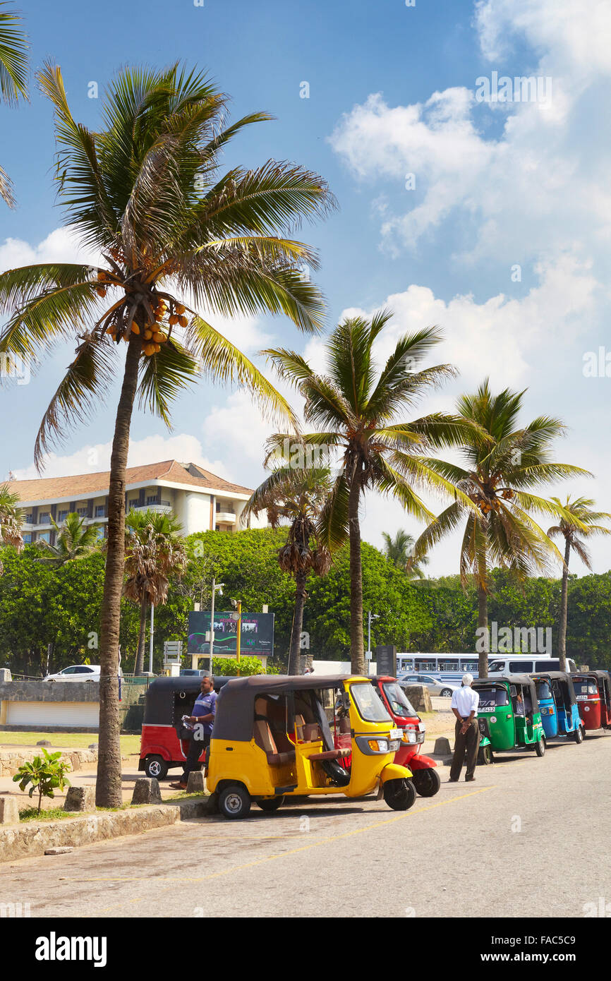 Sri Lanka - Colombo, un tuk tuk taxi, Trasporti tipici Foto Stock