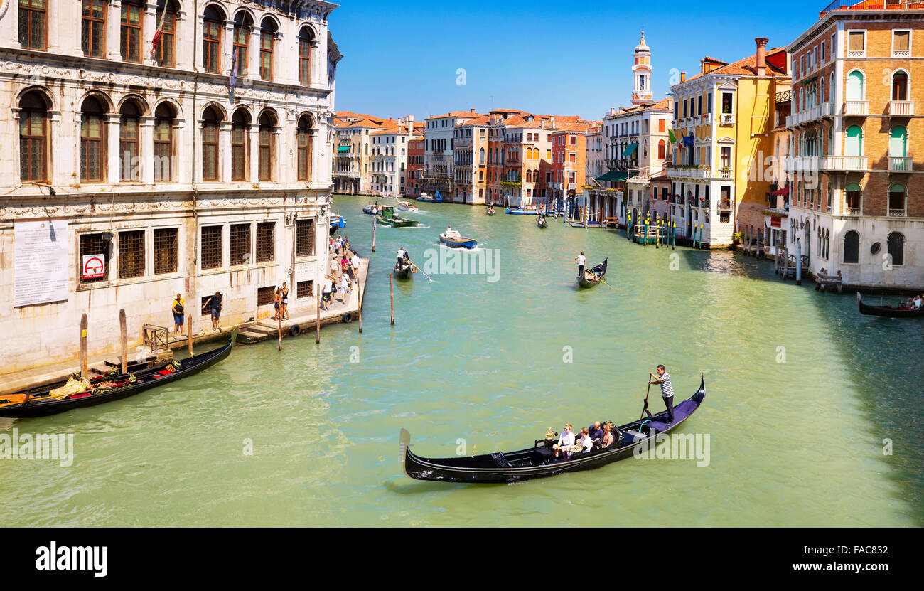 Venezia, Italia - Vista sul Canal Grande Foto Stock