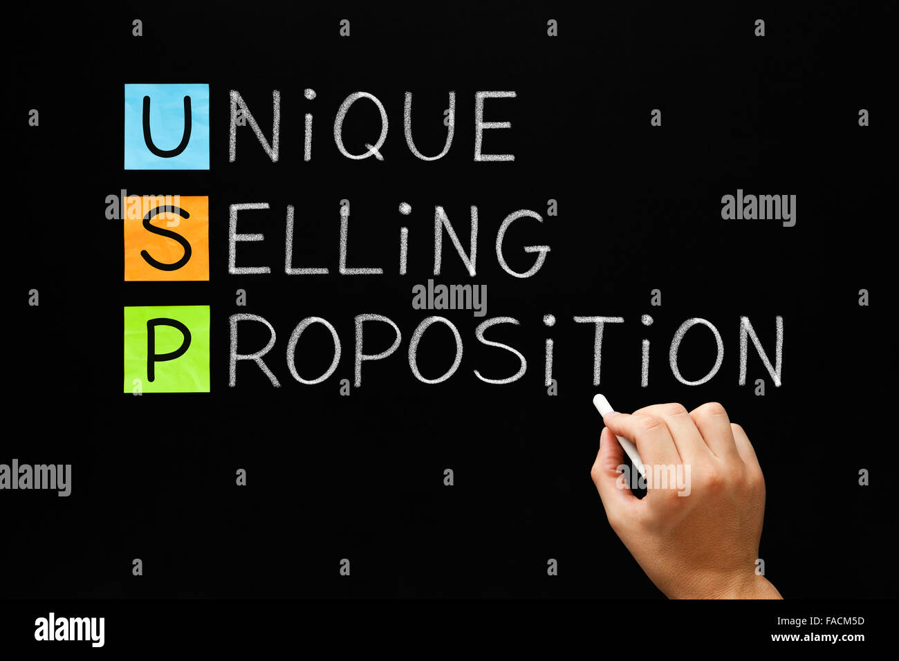 Unique Selling Proposition Foto Stock