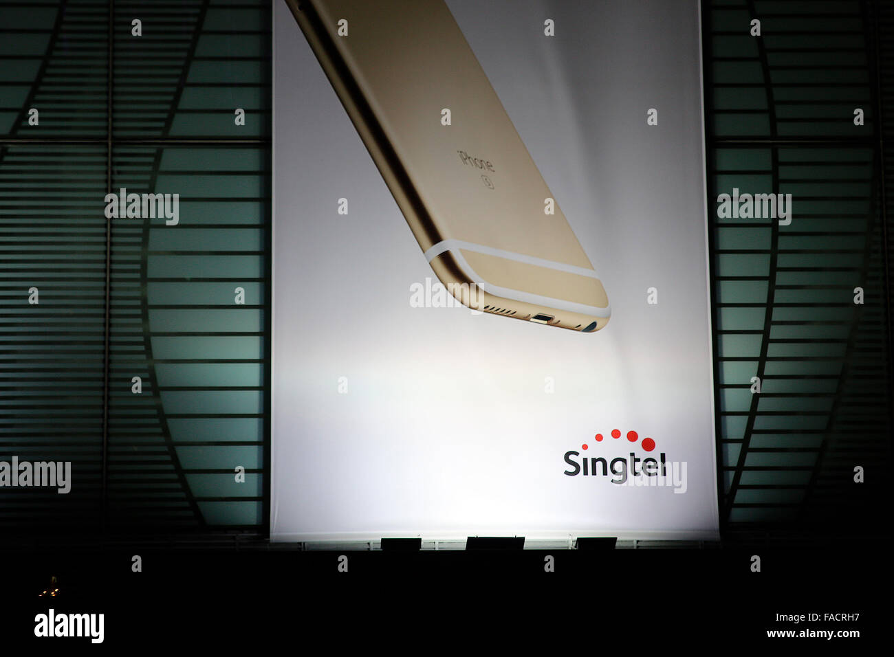 SingTel Banner Foto Stock