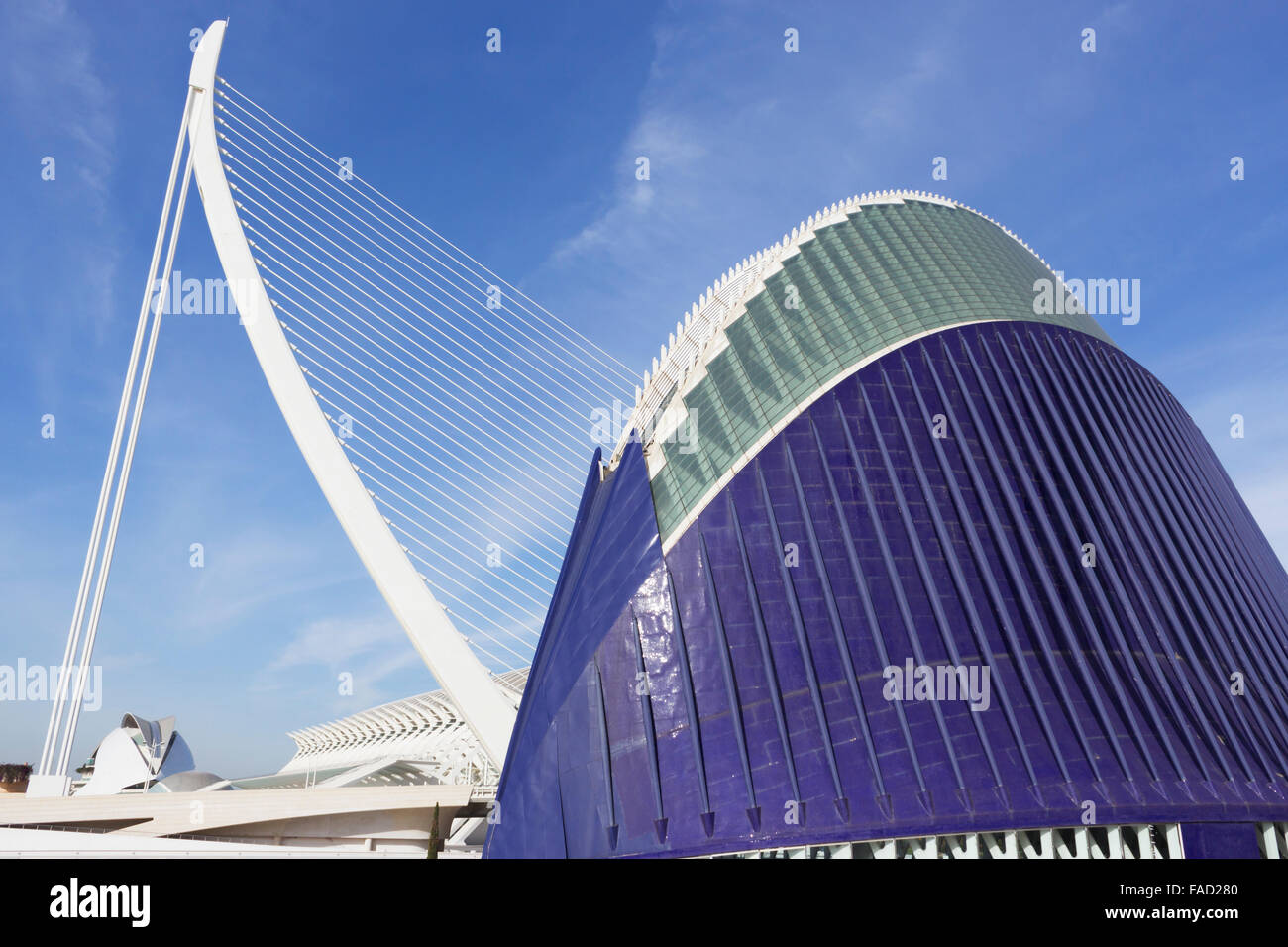 Valencia, Spagna. La Città delle Arti e delle Scienze. L'Àgora Foto Stock