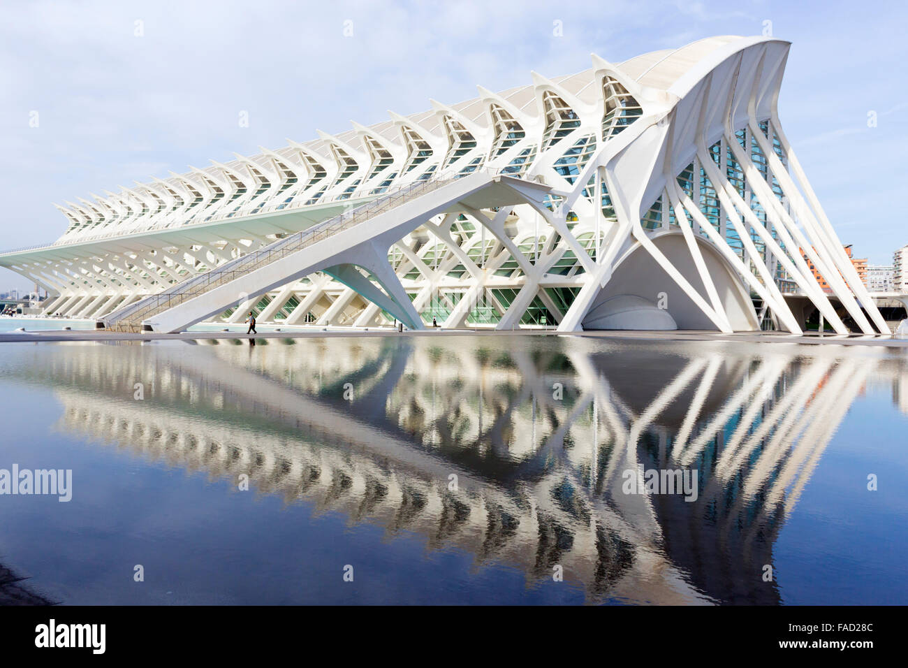 Valencia, Spagna. La Città delle Arti e delle Scienze, El Museu de les Ciències Príncipe Felipe. Foto Stock