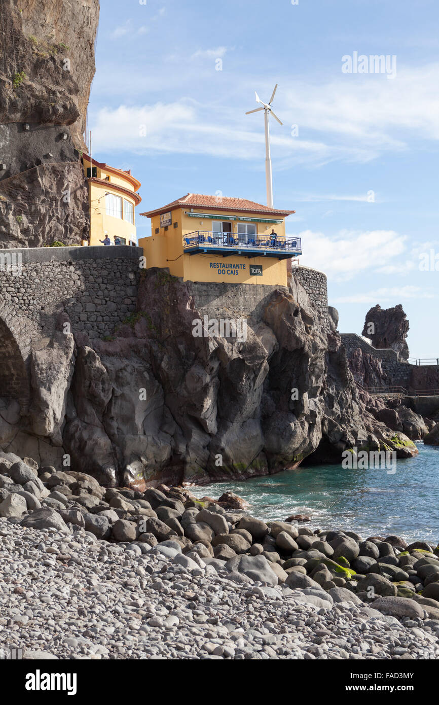 Restaurante do Cais. Ponta do Sol, di Madera Foto Stock