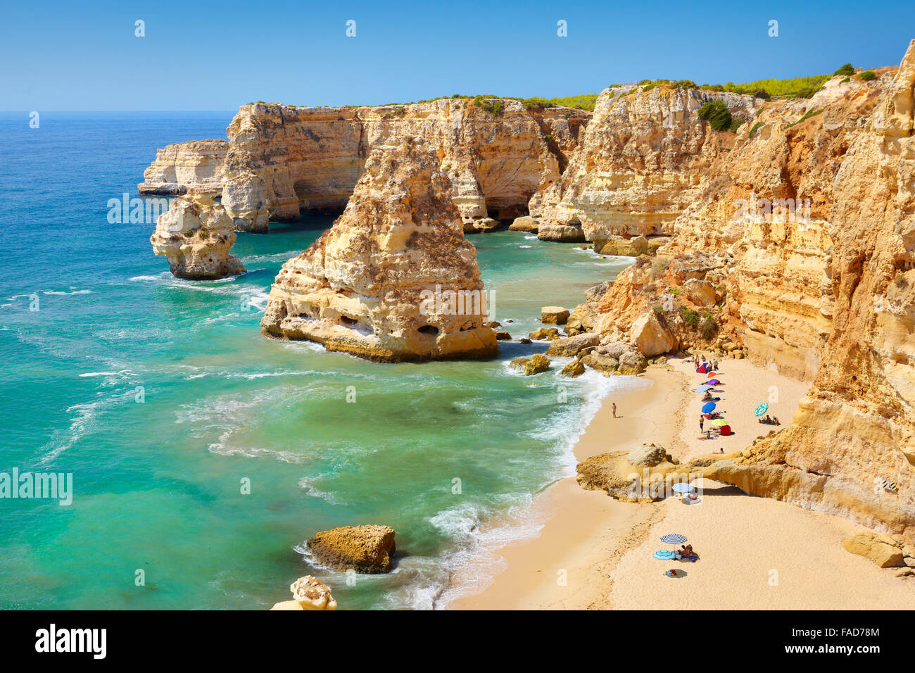 Praia da Marinha Beach, Algarve, PORTOGALLO Foto Stock