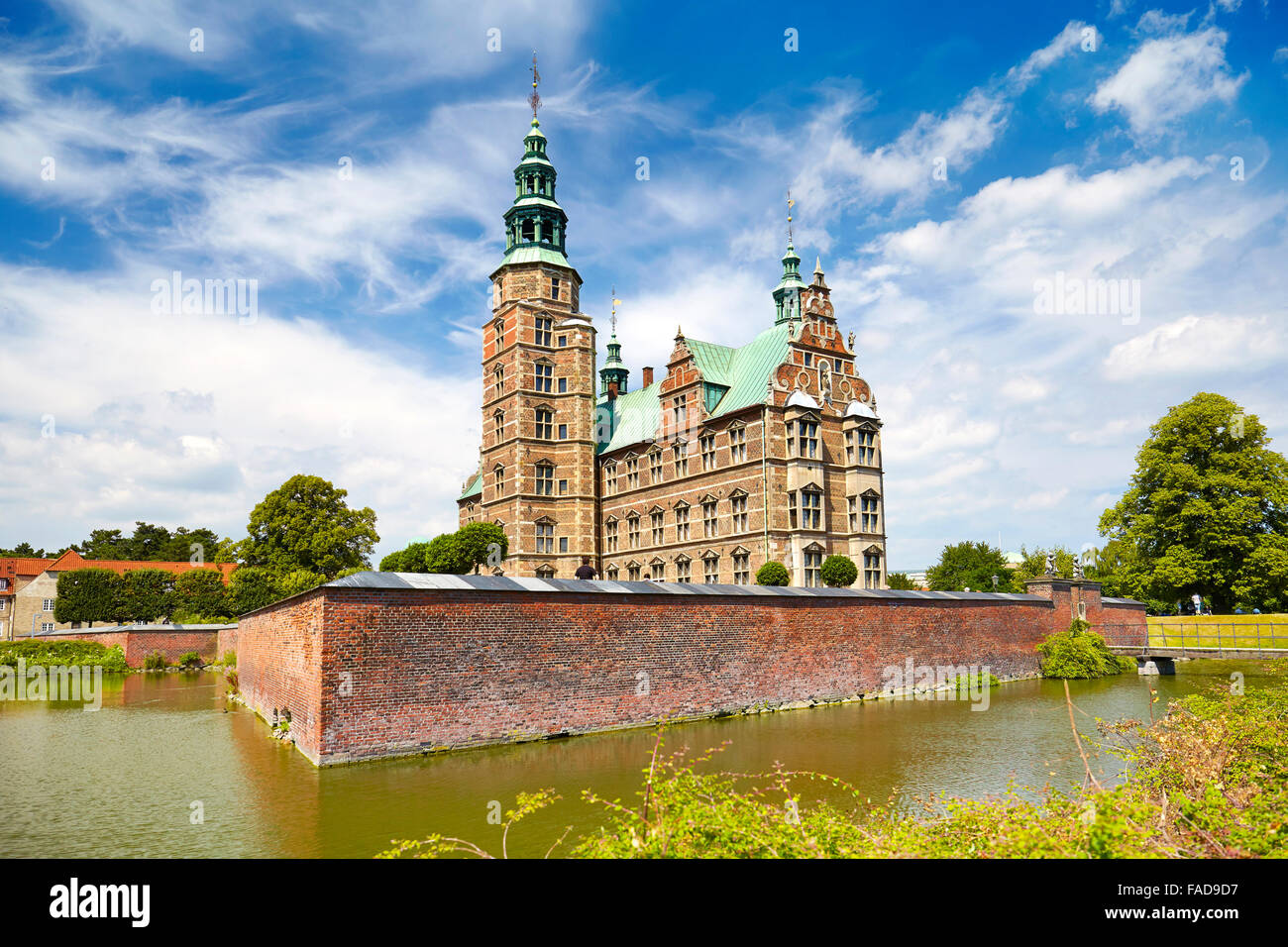Il Castello di Rosenborg, Copenhagen, Danimarca Foto Stock