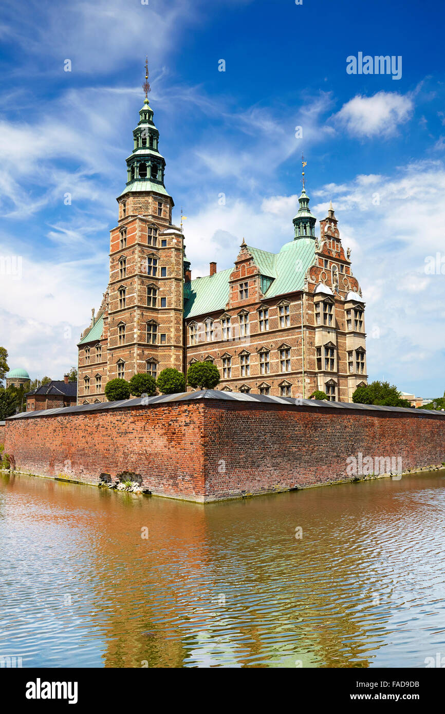 Il Castello di Rosenborg, Copenhagen, Danimarca Foto Stock