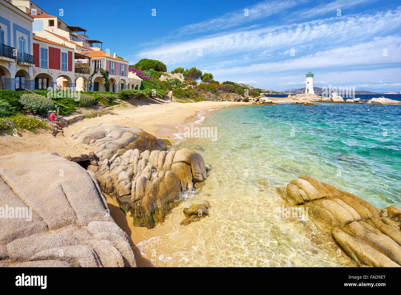 Spiaggia di Palau, Costa Smeralda, Sardegna, Italia Foto Stock