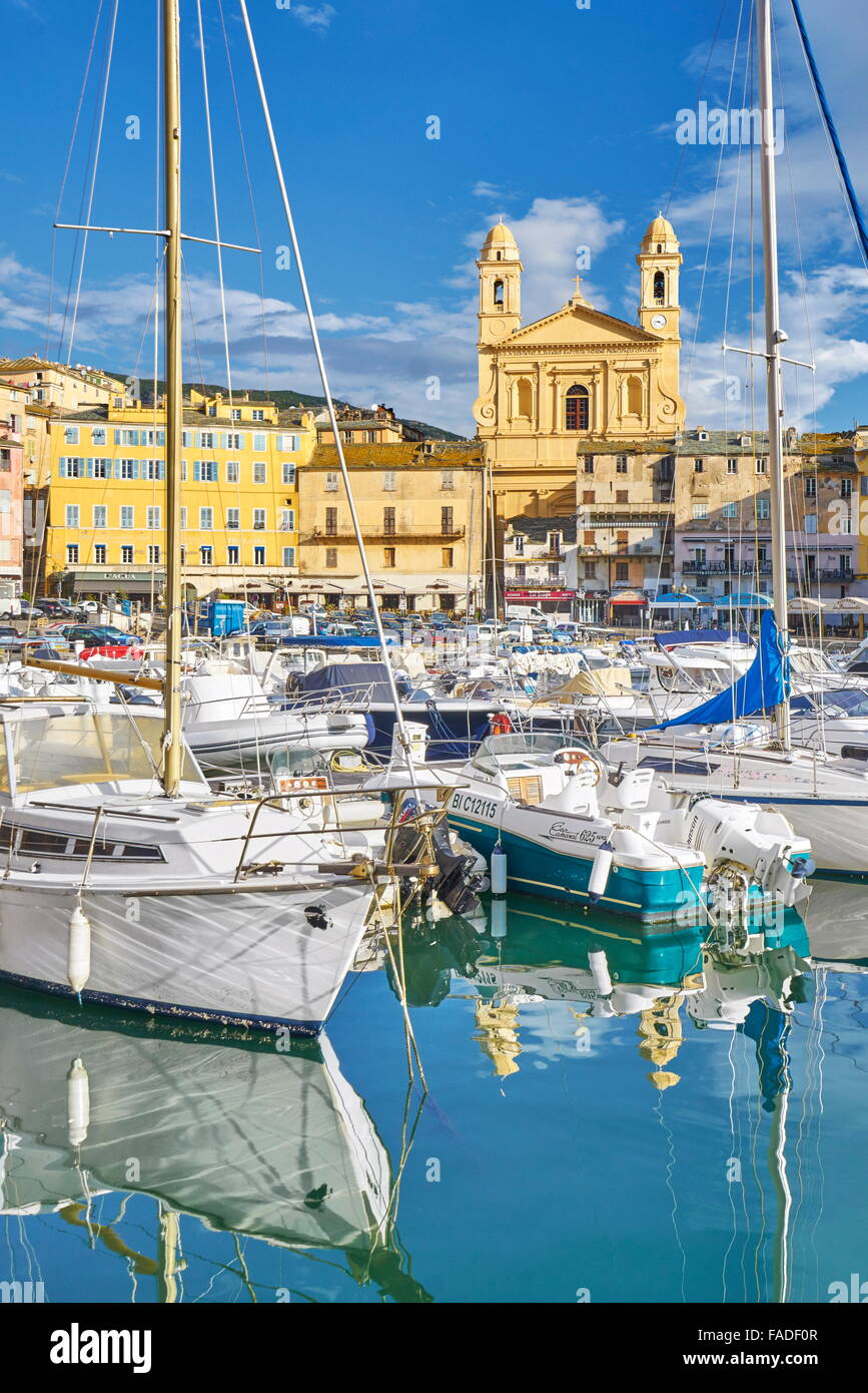 Porto di Bastia, Corsica, Francia Foto Stock