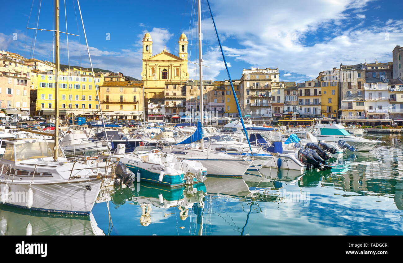 Porto di Bastia, Corsica, Francia Foto Stock