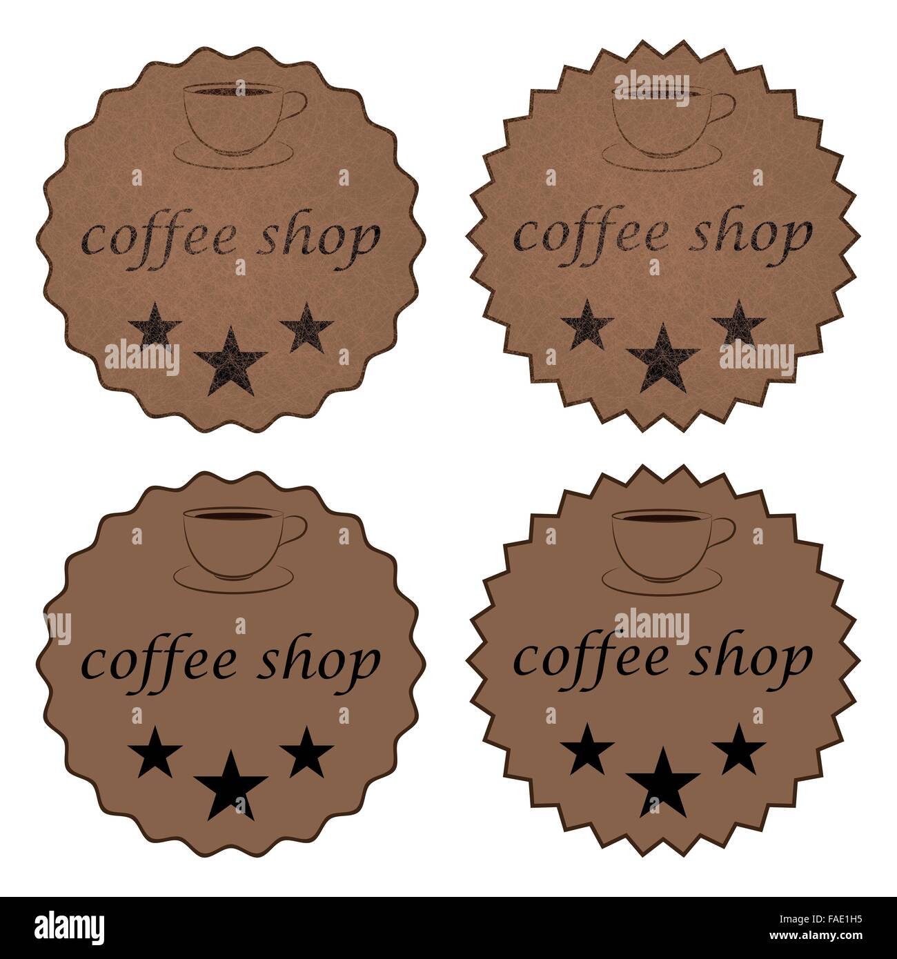 Illustrazione vettoriale di un banner di caffè Illustrazione Vettoriale