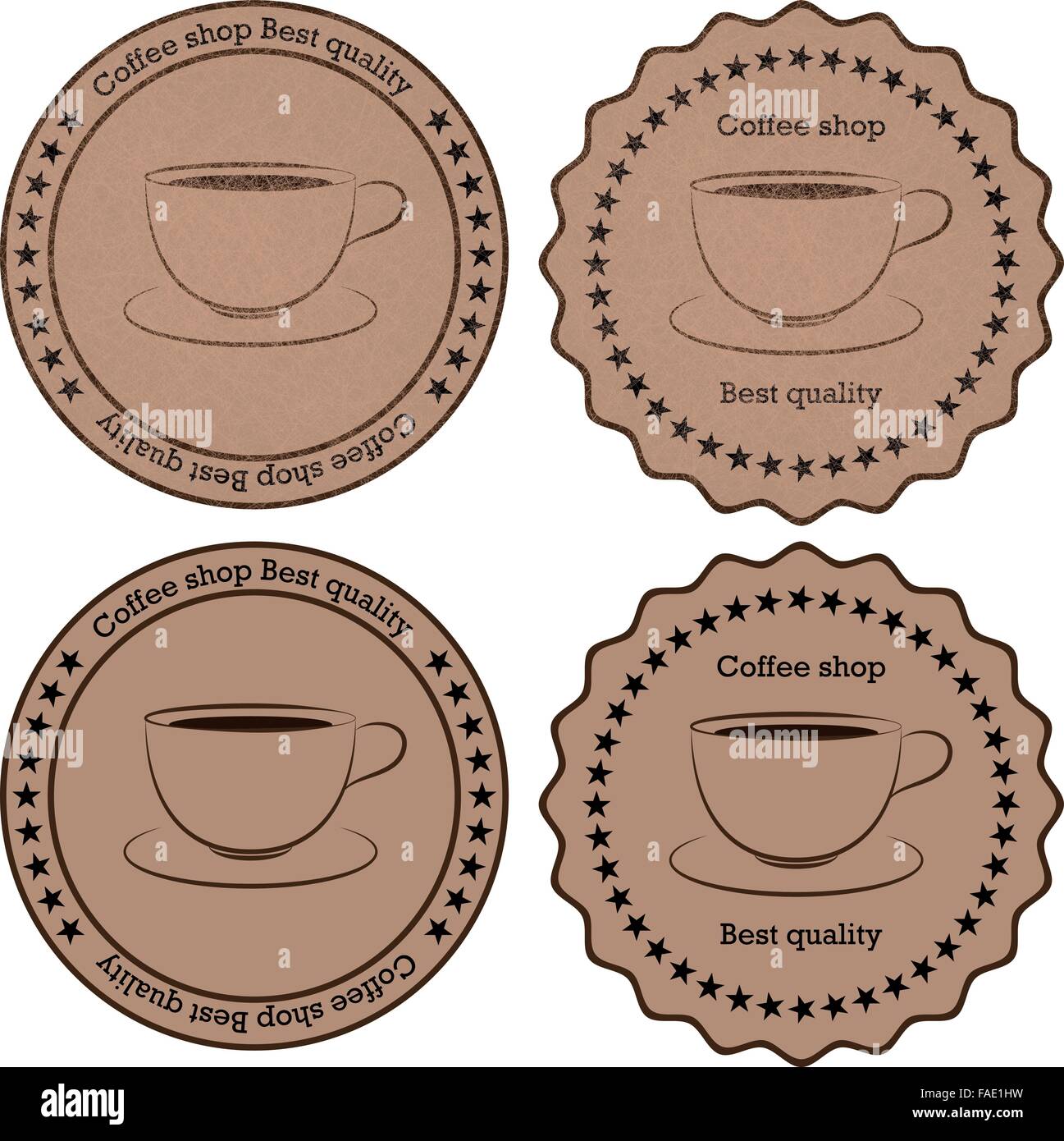 Illustrazione vettoriale di un banner di caffè Illustrazione Vettoriale