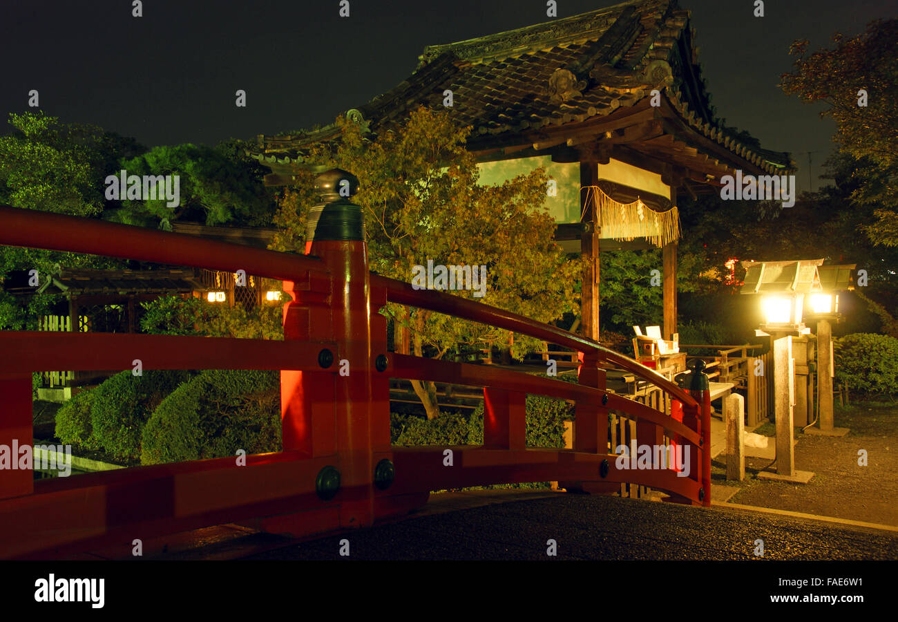 Kyoto Garden a morti di notte Foto Stock