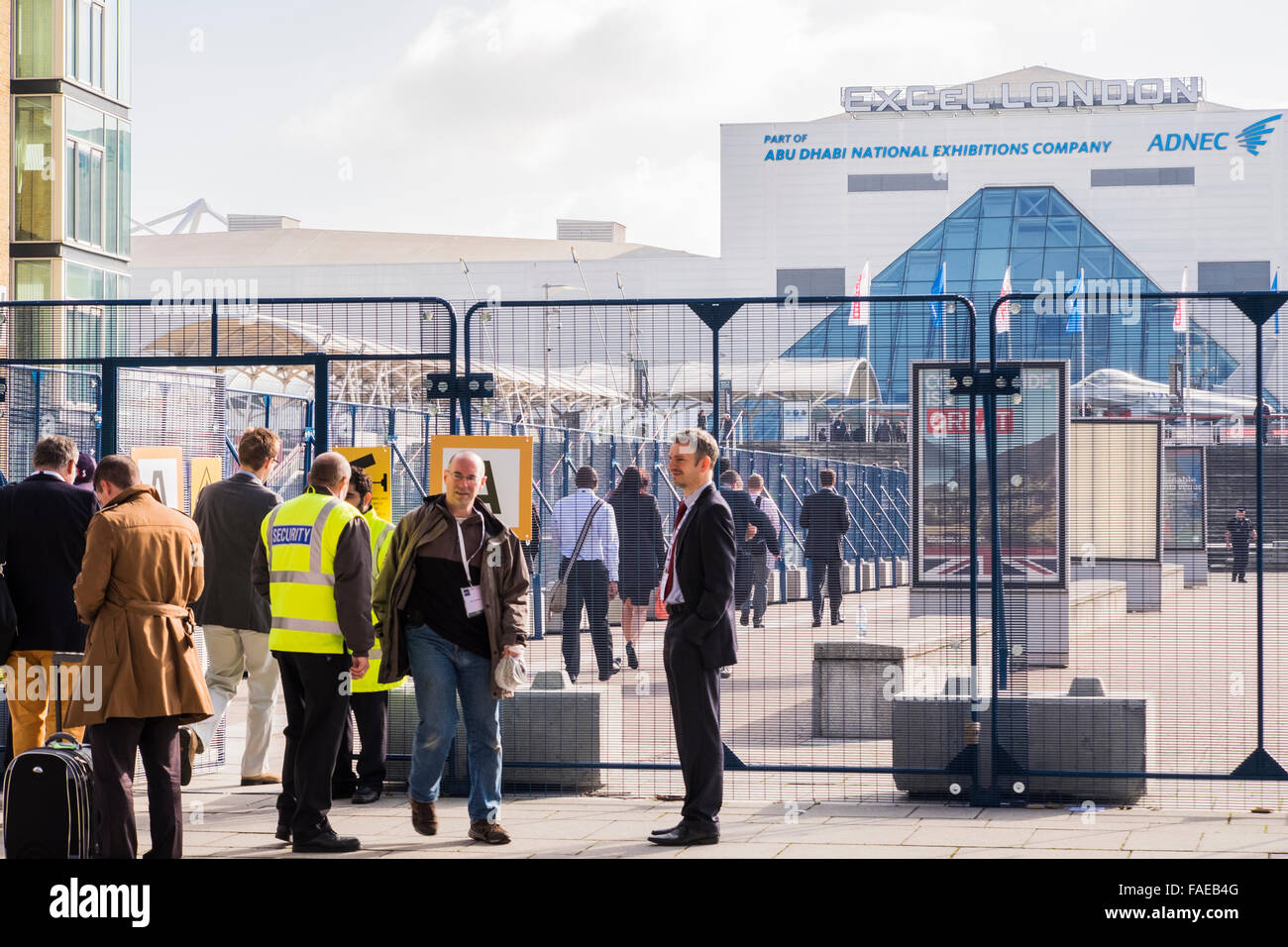 Il centro esposizioni Excel, London, England, Regno Unito Foto Stock