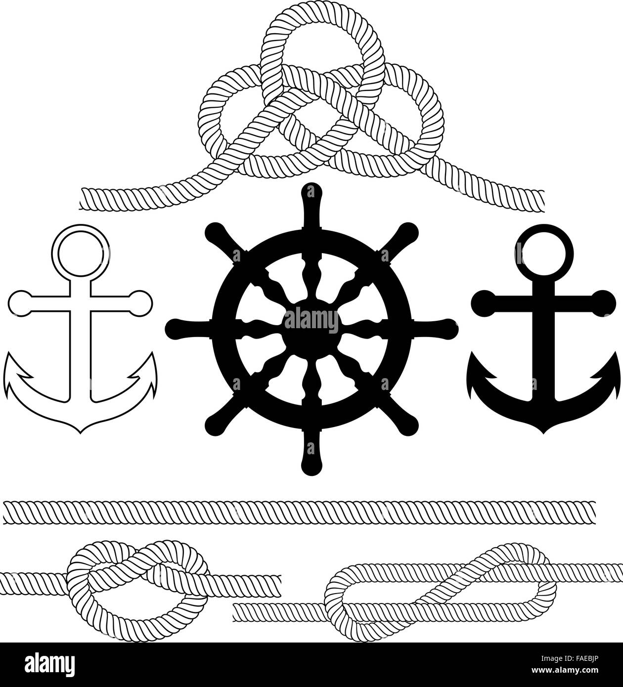 Illustrazione Vettoriale sul tema del mare Illustrazione Vettoriale