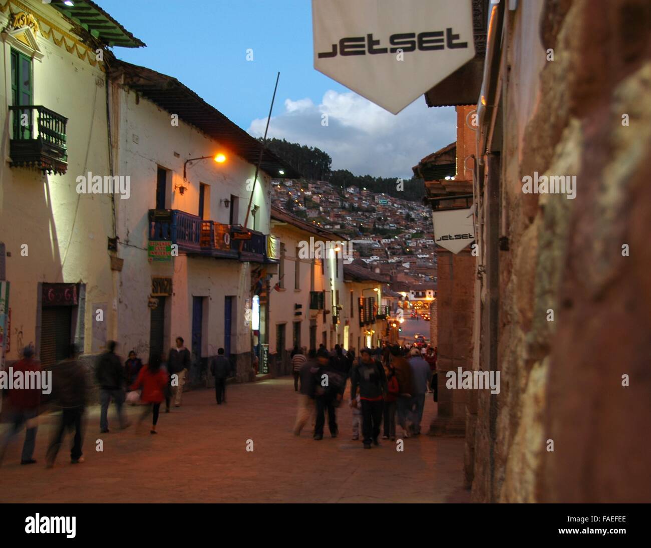 Architettura coloniale a Cuzco, Perù. Foto Stock