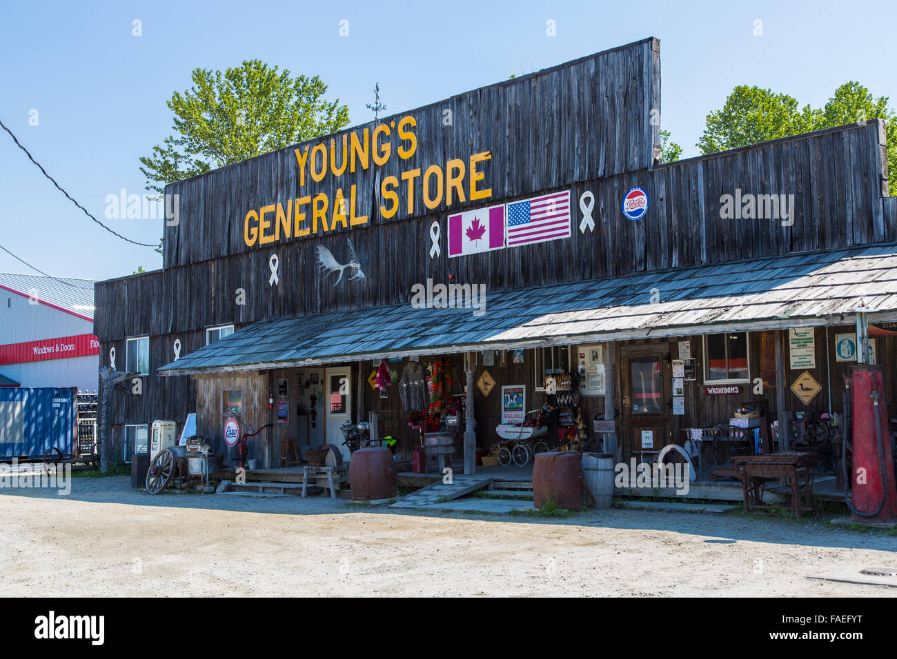 Youngs General Store a Wawa, Ontario, Canada Foto Stock