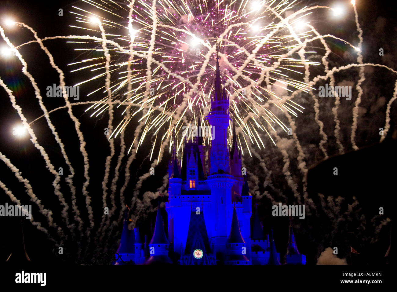 Il Castello di Cenerentola nel Regno Magico di Disney Foto Stock