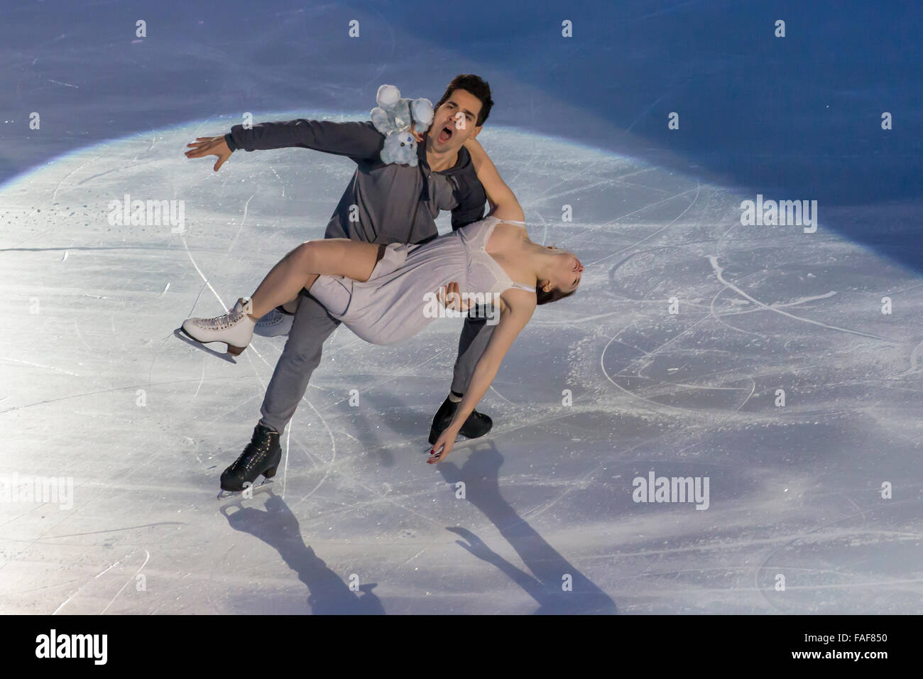 Anna Cappellini e Lucalanotte, la danza su ghiaccio champions Foto Stock