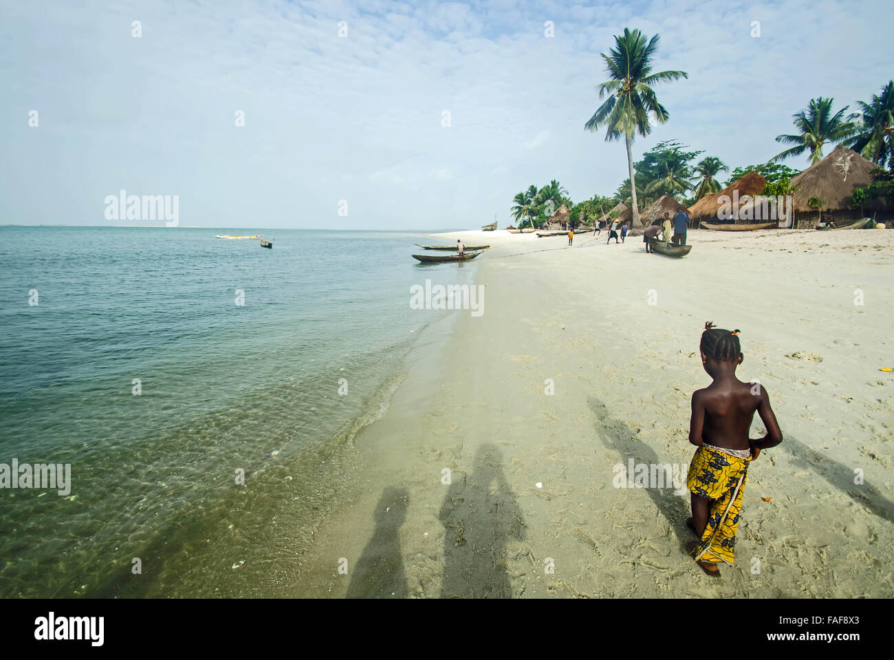 Sei isola, la Tartaruga isole, Sierra Leone. Foto Stock