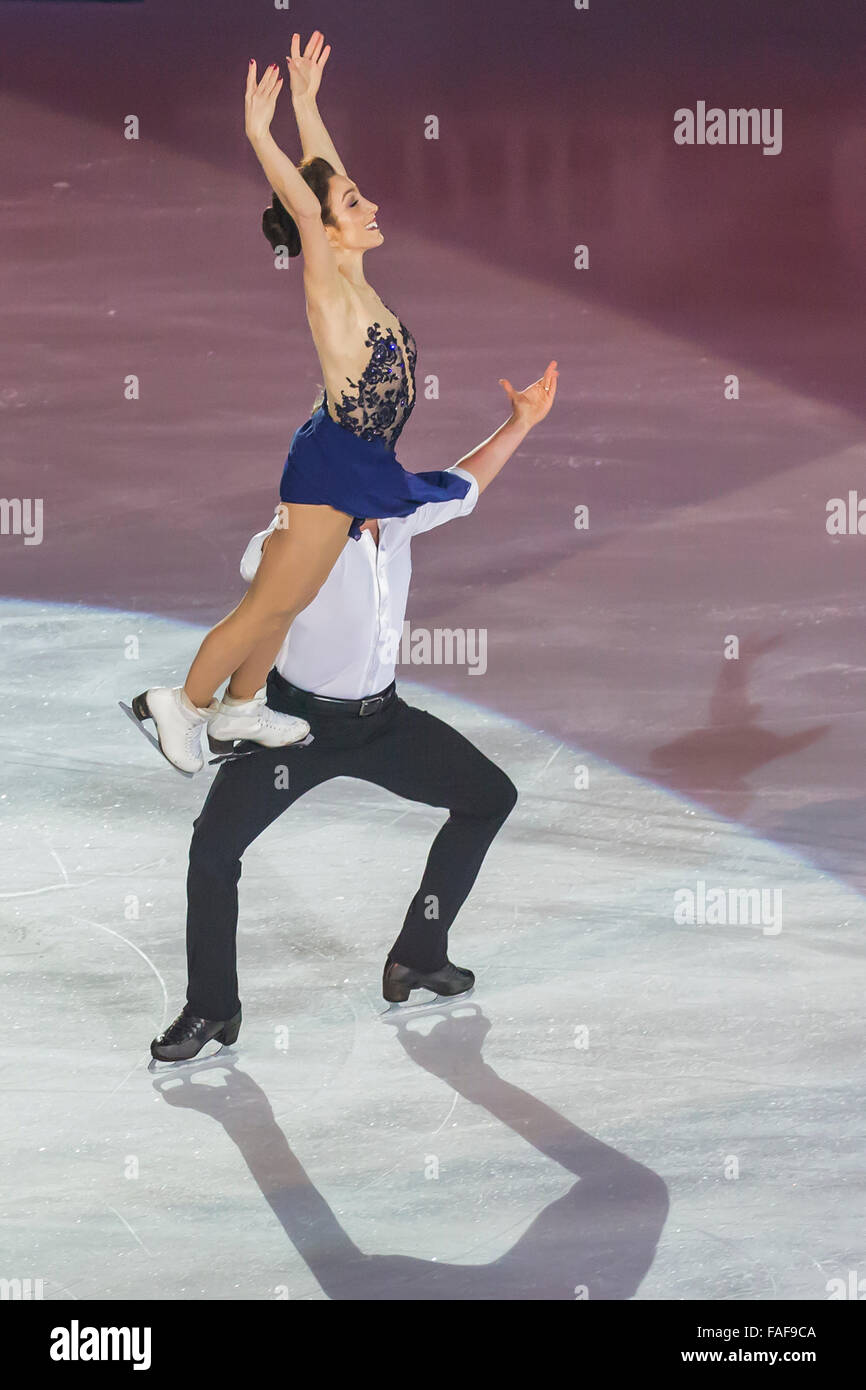 Meryl Davis e Charlie White free dance champions Foto Stock