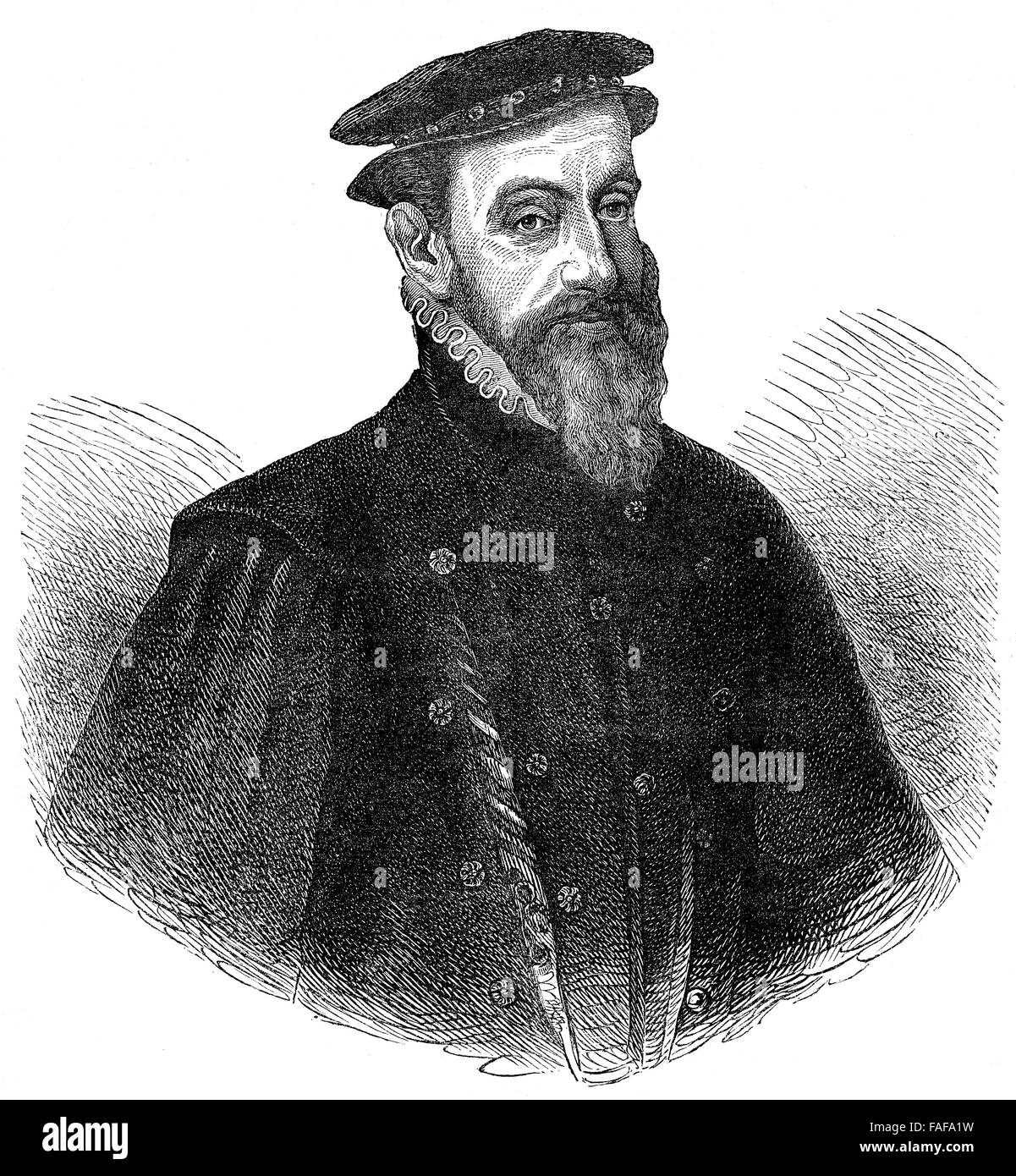 Sir Thomas Gresham il sambuco, 1519-1579, un mercante Inglese e finanziere Foto Stock