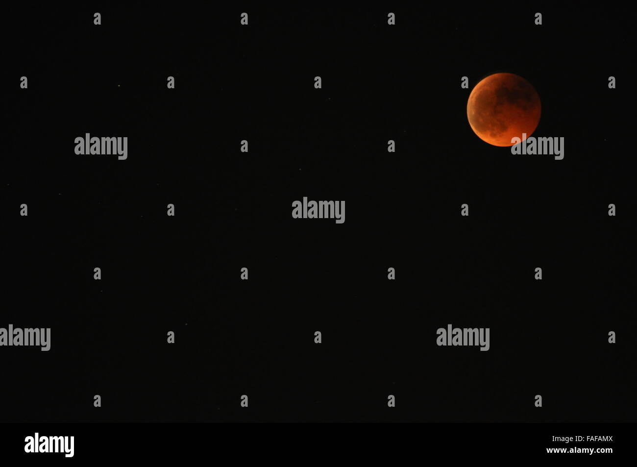 Luna Rossa eclipse Foto Stock