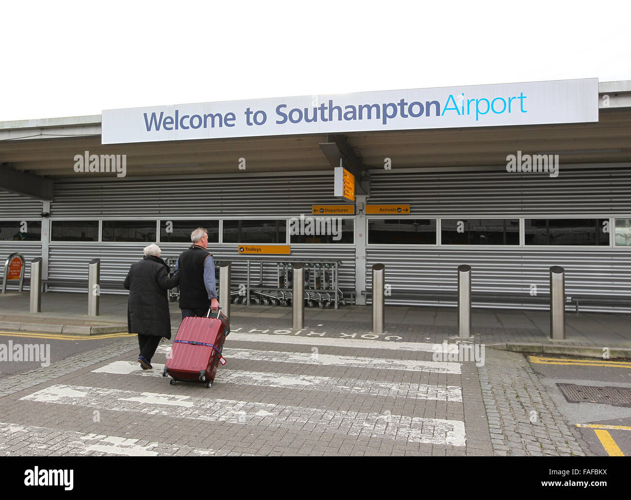 L'aeroporto di Southampton in Eastleigh, Southampton, Hampshire Foto Stock