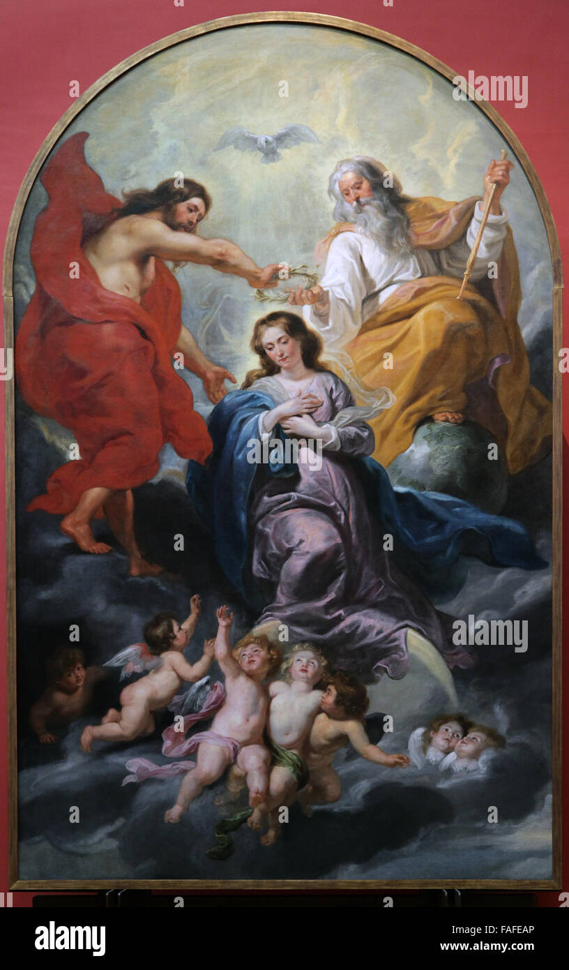 L' Incoronazione della Vergine 1802 da Peter Paul Rubens 1577-1640 Foto Stock