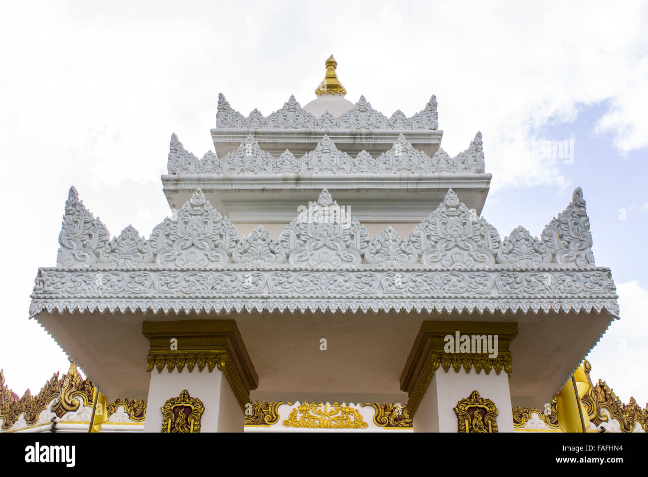 Shan Pagoda di Wat Fah Wiang, Wianghaeng Chiangmai Thailandia Foto Stock