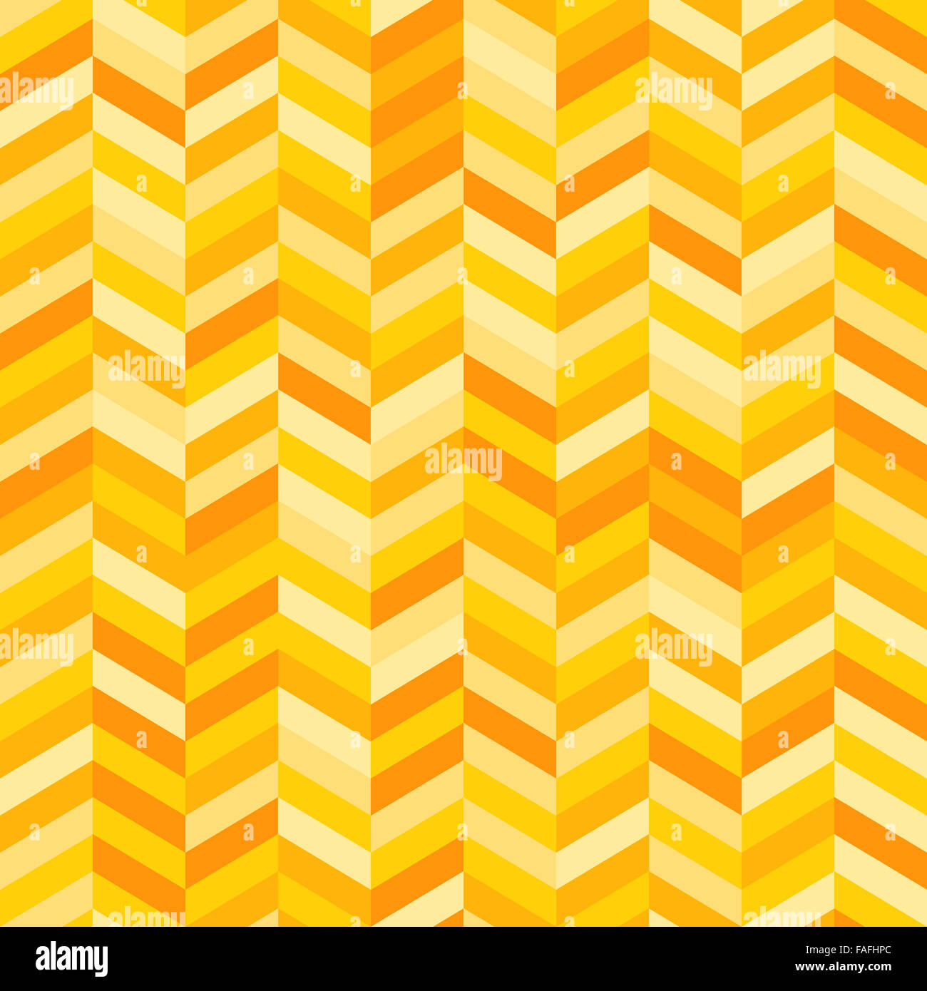 A Zig Zag Background in sfumature di giallo e arancione Foto Stock