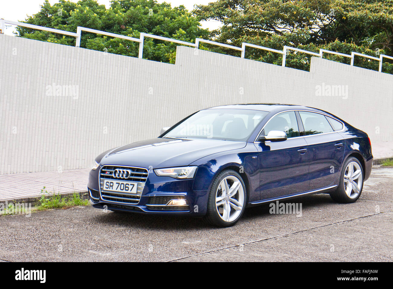 Hong Kong Cina giu 3, 2014 : Audi S5 e S5 Cabriolet 2014 test drive su giu 3 2014 a Hong Kong. Foto Stock